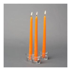 30 Orange Taper Candles